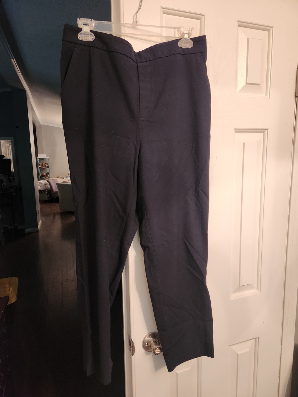 Banana Republic Factory Women's Dark Navy Straight-Leg Trousers